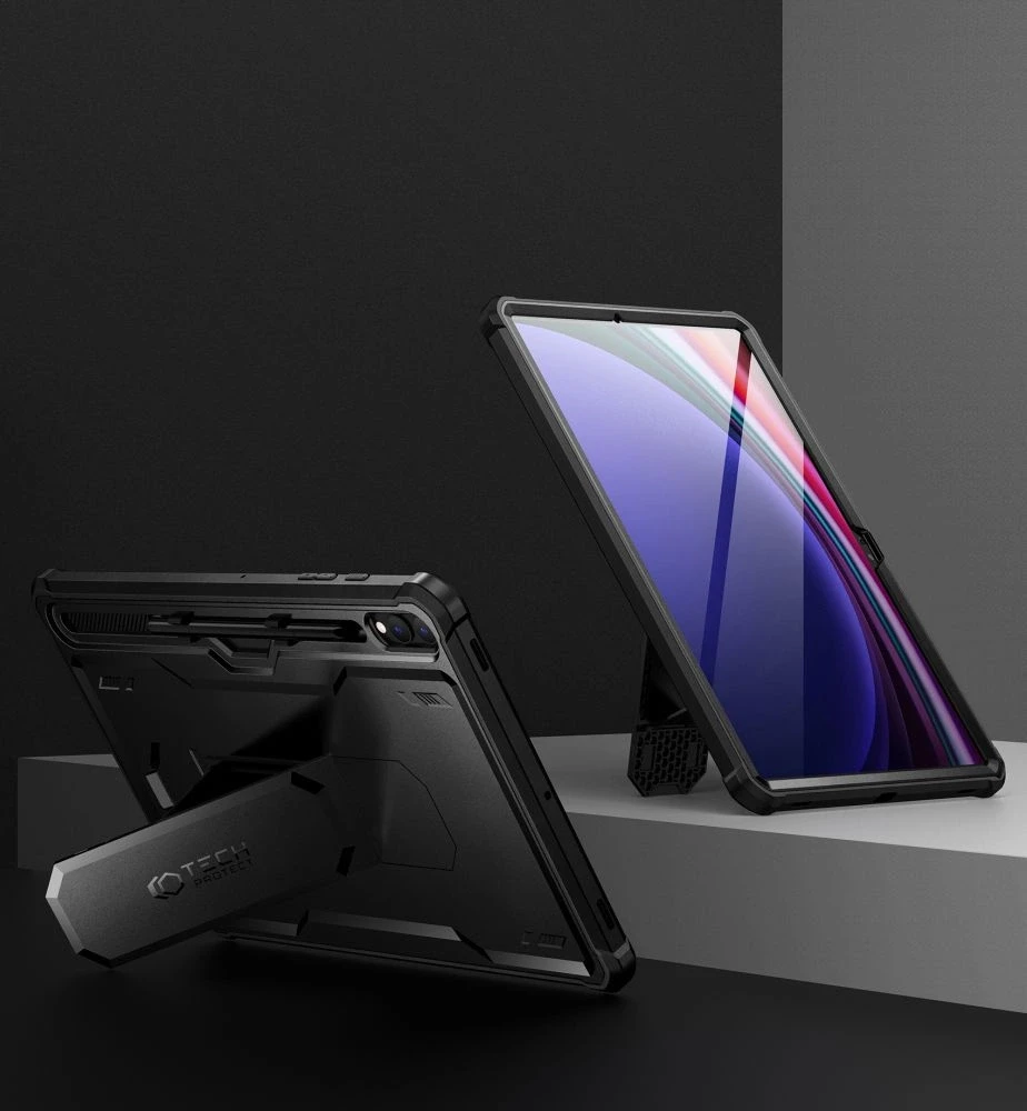 Tech-Protect Kevlar Pro Samsung Galaxy Tab S9+ 12.4" X810 / X816B – dėklas planšetiniam kompiuteriui juodos spalvos