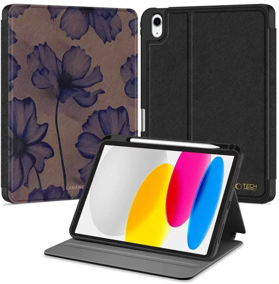 „Tech-Protect“ juodas „iPad 10.9“ 10/2022/11“ 11/2025 dėklas - Juodas