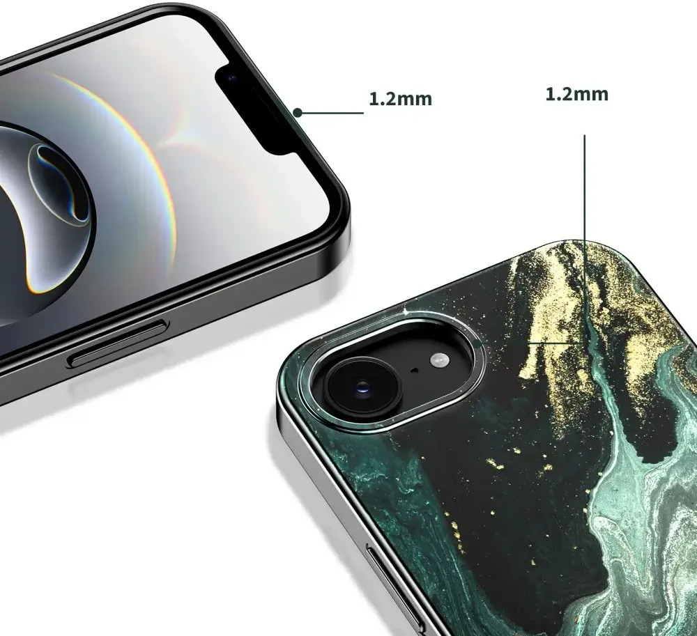 Tech-Protect Lamano MagSafe dėklas iPhone 16e/17e - Juodas ir Žalias