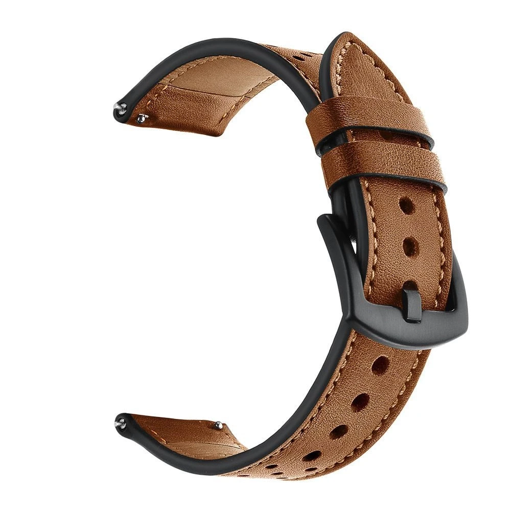 Tech Protect Išmaniojo laikrodžio Samsung Galaxy 4 odinis dirželis, Rudos spalvos, 40/42/44/46m