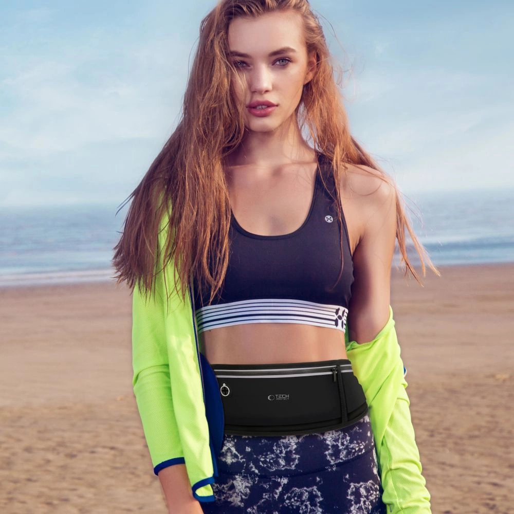 TECH-PROTECT M3 UNIVERSAL SPORT WAIST BAG dėklas telefonui juodos spalvos