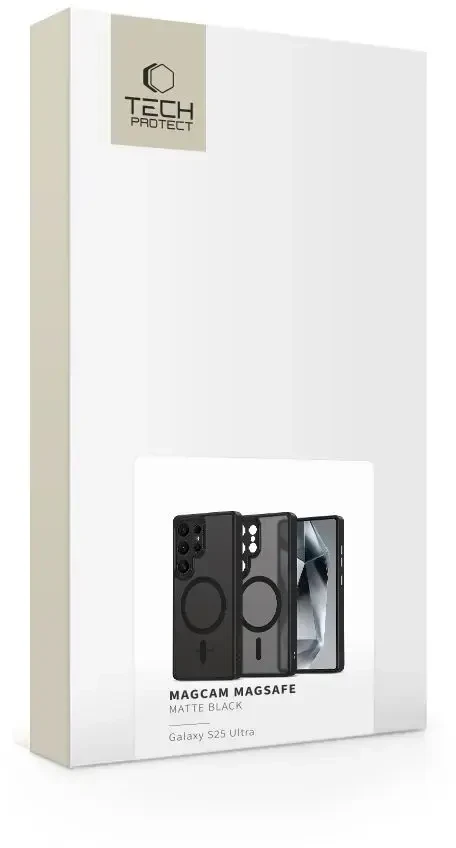 Dėklas TECH-PROTECT MAGCAM MAGSAFE GALAXY S25 ULTRA MATTE Juodas