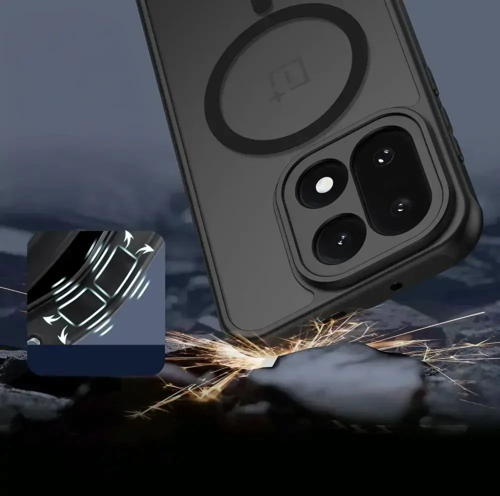Tech-Protect MagMat MagSafe dėklas, skirtas OnePlus 15 - Juodas