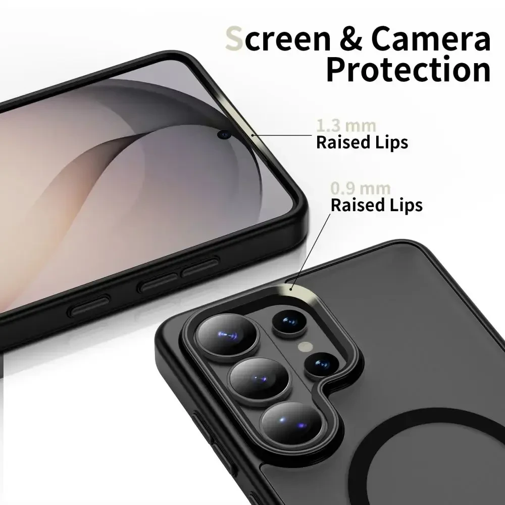 Dėklas Tech-Protect MagMat MagSafe Samsung Galaxy S26 Ultra Matte juodos spalvos