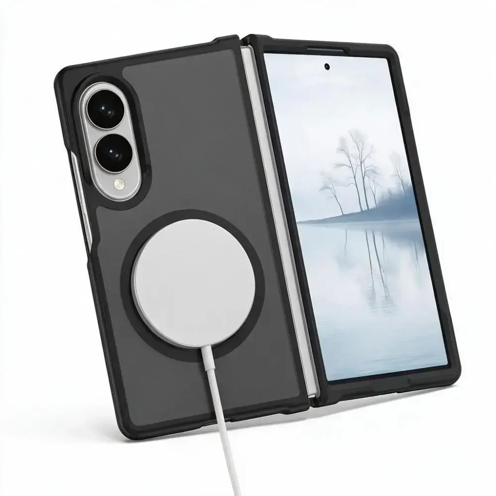 Dėklas TECH-PROTECT MAGMAT MAGSAFE GALAXY Z FOLD 8 MATINIS Juodas