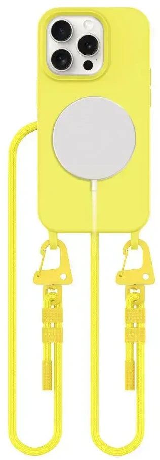 Apple iPhone 14 Pro Tech-Protect Magnecklace MagSafe Canary dėklas telefonui geltonos spalvos