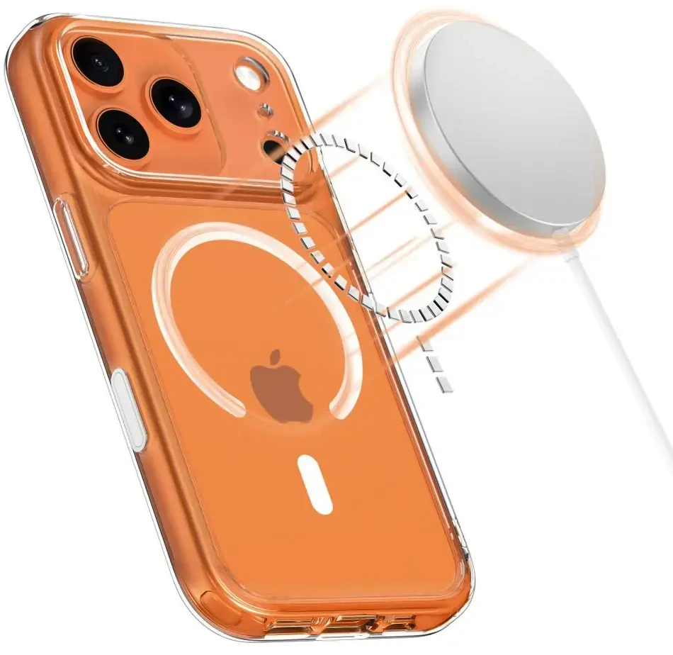 „Tech-Protect Magpeak Magsafe CC“ dėklas, skirtas „iPhone 17 Pro“ – skaidrus