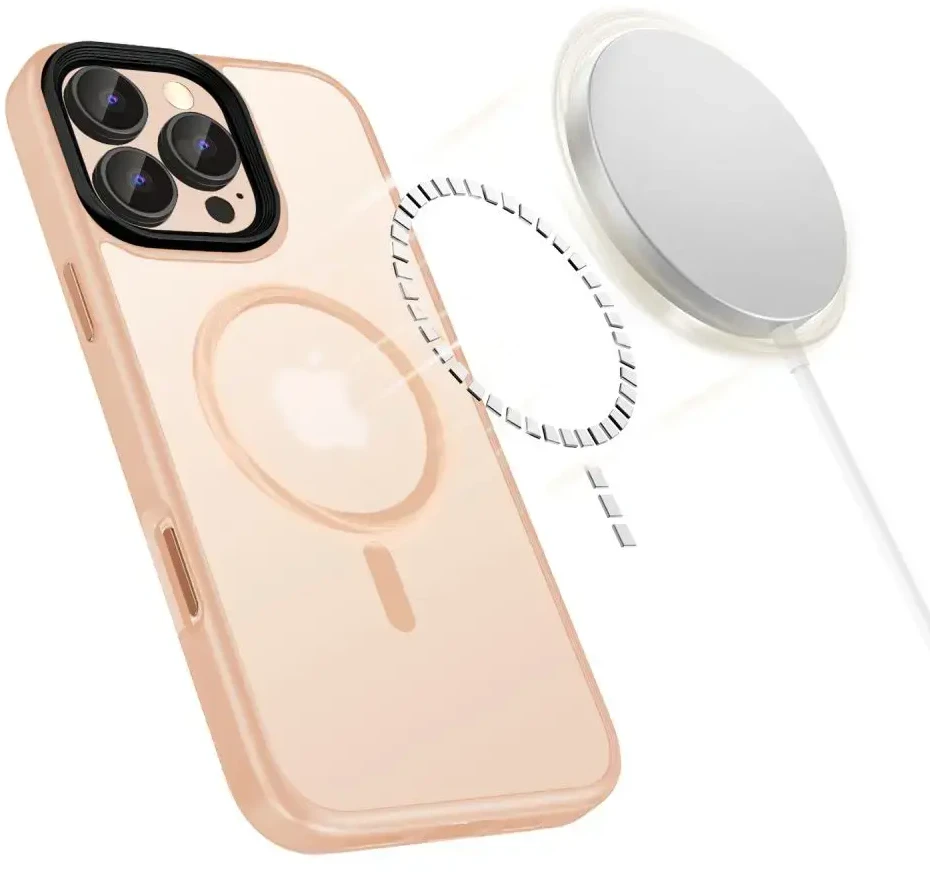 Tech-Protect MagMat MagSafe Apple iPhone 16 Pro Max – dėklas telefonui rožinės spalvos