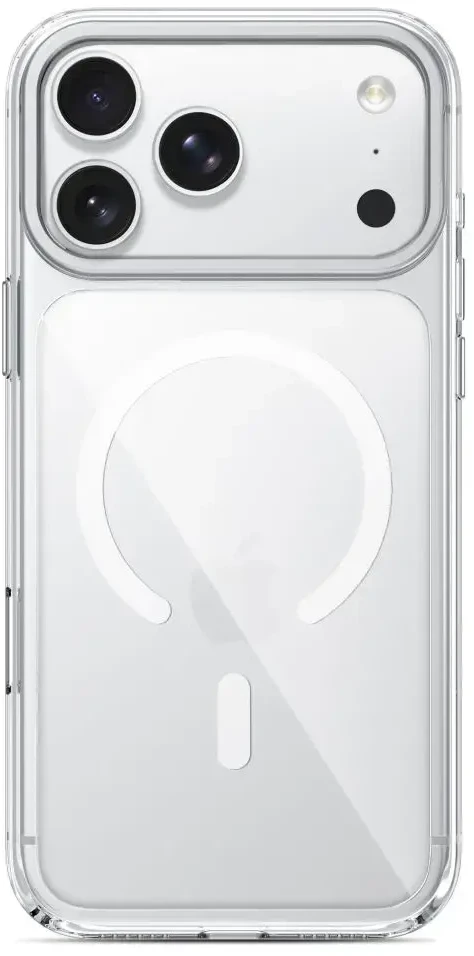 Tech-Protect MagStand MagSafe CC dėklas, skirtas iPhone 18 Pro / 17 Pro - permatomas
