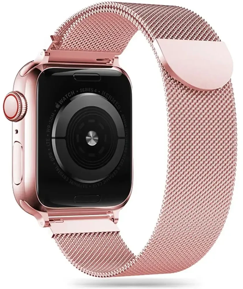 Tech Protect Išmaniojo laikrodžio Apple 1/2/3/4/5 metalinis dirželis, Rožinės spalvos, 38/40mm