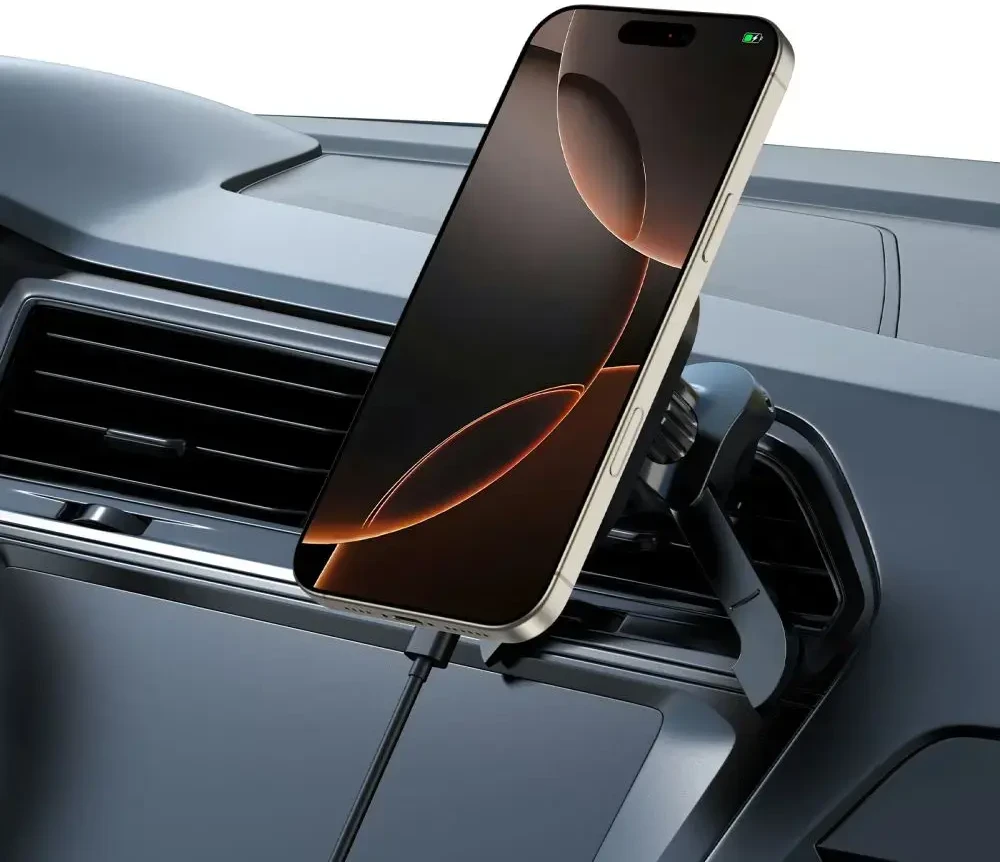 „Tech-Protect mm15W-V5“ magnetinis „MagSafe“ automobilio laikiklis į oro išleidimo angą - Juodas