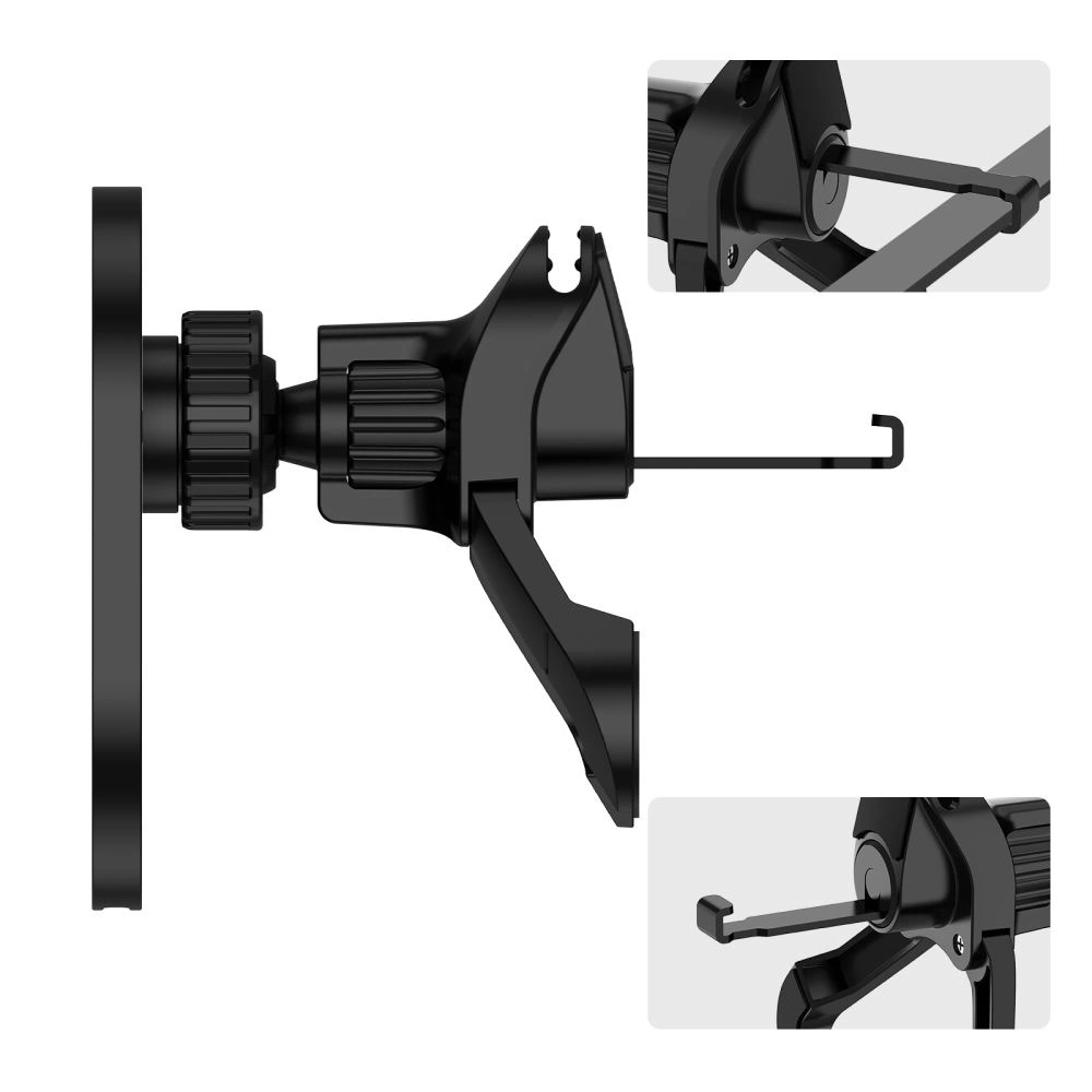 „TECH-PROTECT MM15W-V6“ magnetinis „MagSafe“ stabilus automobilio laikiklis, belaidis įkroviklis, 15 W, Juodas/Juodas