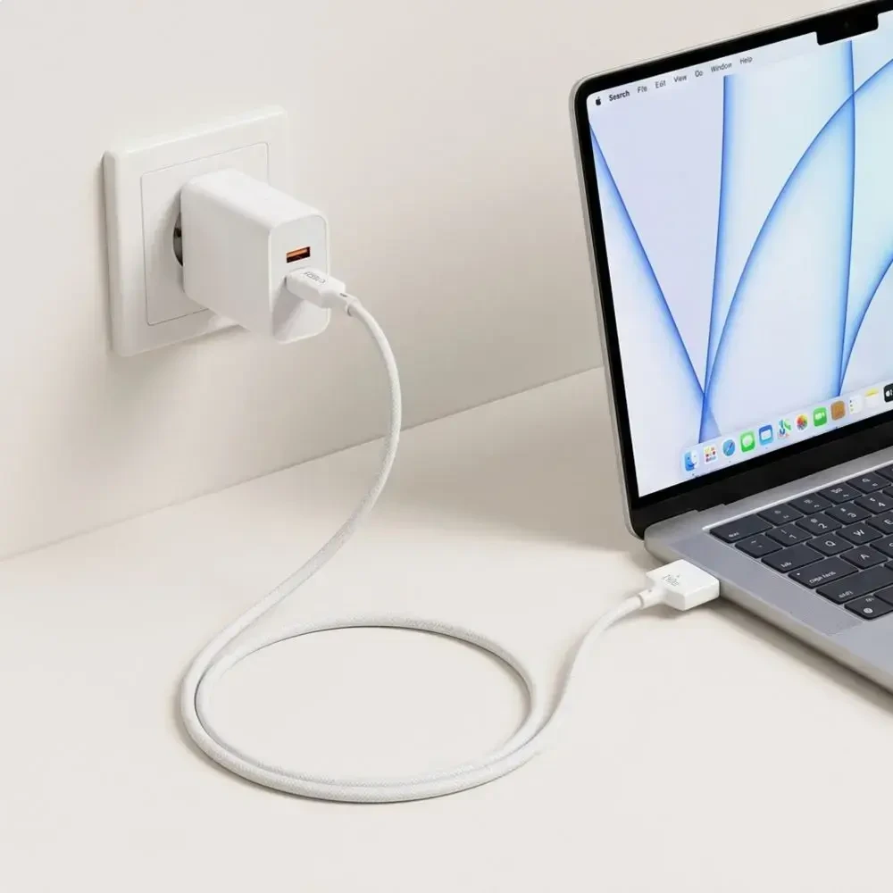 Tech-Protect MMC01 Ultraboost USB-C / MagSafe 3 140W 300cm Cable for MacBook - Baltas
