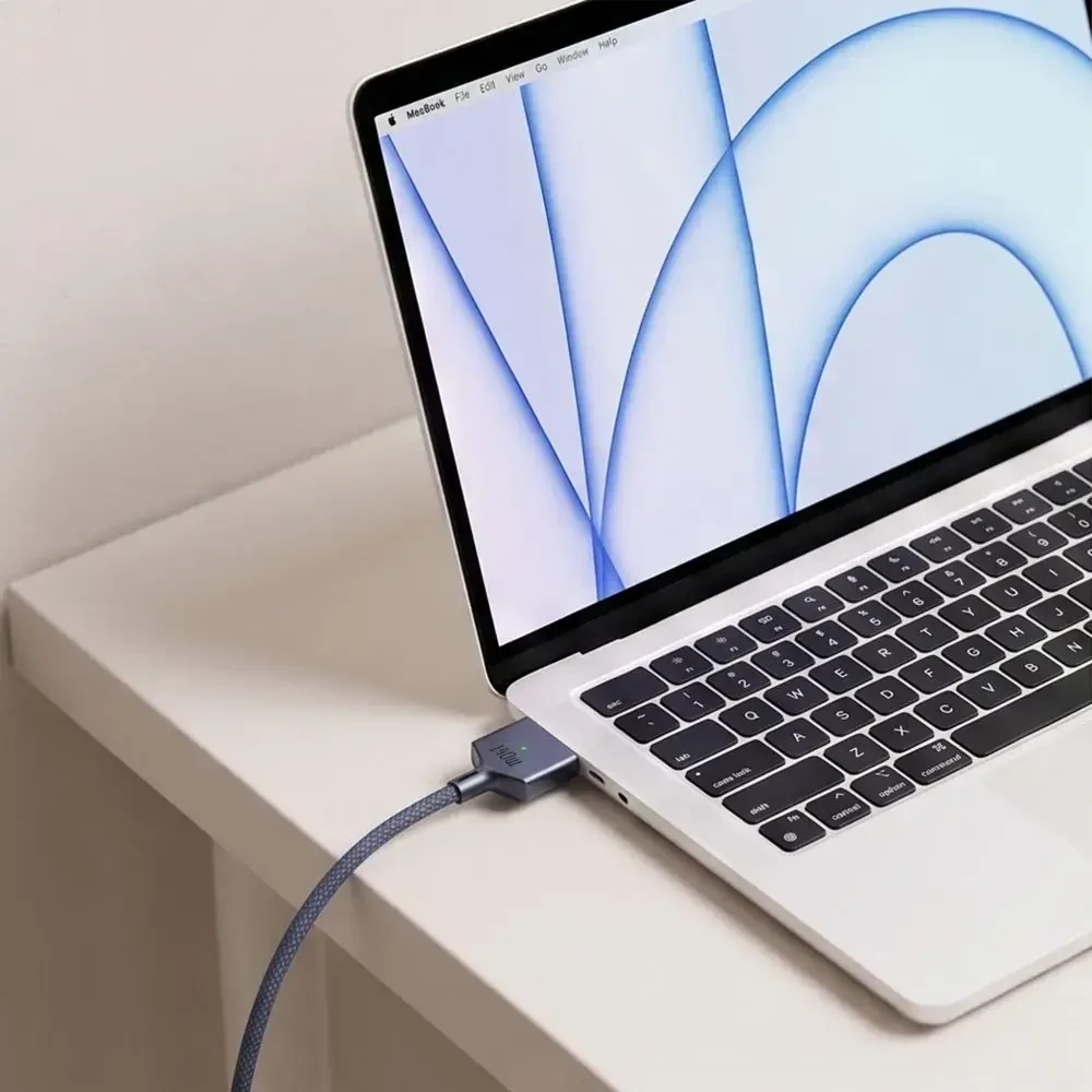 Tech-Protect MMC01 Ultraboost USB-C / MagSafe 3 140W 300cm Cable for MacBook - Navy Mėlyna