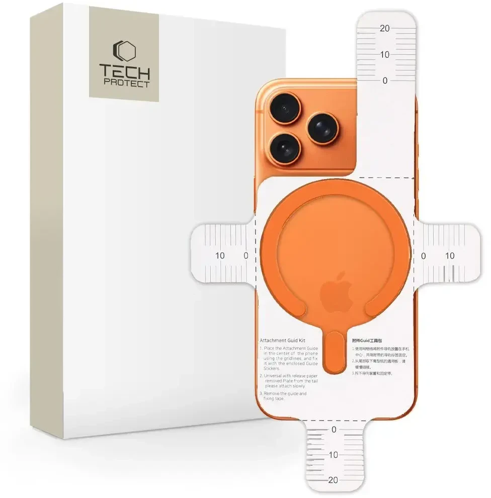 Tech-Protect MMP-200 Magnetic MagSafe žiedas telefonui oranžinės spalvos