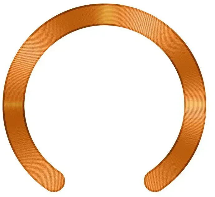 „Tech-Protect MMP-210“ magnetinis „MagSafe Ring“ 2 vnt. juodas ir kosminis oranžinis