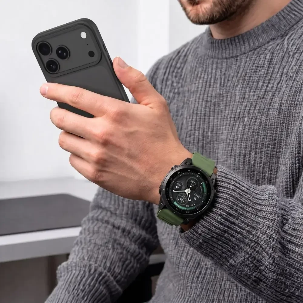 TECH-PROTECT MOTION GARMIN FENIX 5X / 5X PLUS / 6X / 6X PRO / 7X / 8 / 8 PRO / 9 / 9 PRO (47 MM) KARIUOMENĖS ŽALIA