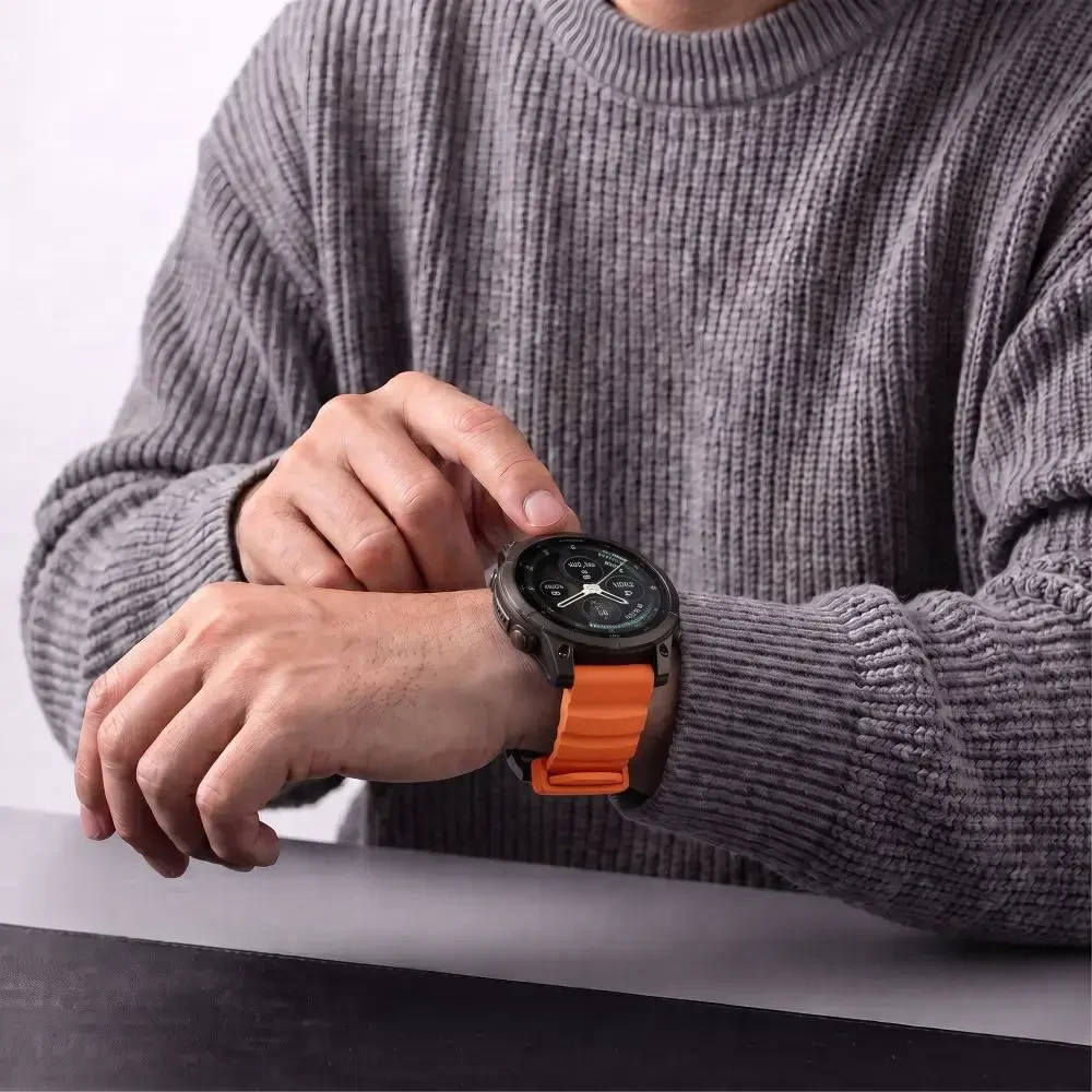 TECH-PROTECT MOTION GARMIN FENIX 5X / 5X PLUS / 6X / 6X PRO / 7X / 8 / 8 PRO / 9 / 9 PRO (47 MM) SIGNAL Oranžinis