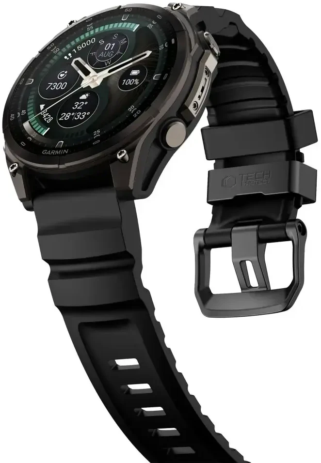 TECH-PROTECT MOTION GARMIN FENIX 5X / 5X PLUS / 6X / 6X PRO / 7X / 8 / 8 PRO / 9 / 9 PRO (51 MM) JUODA