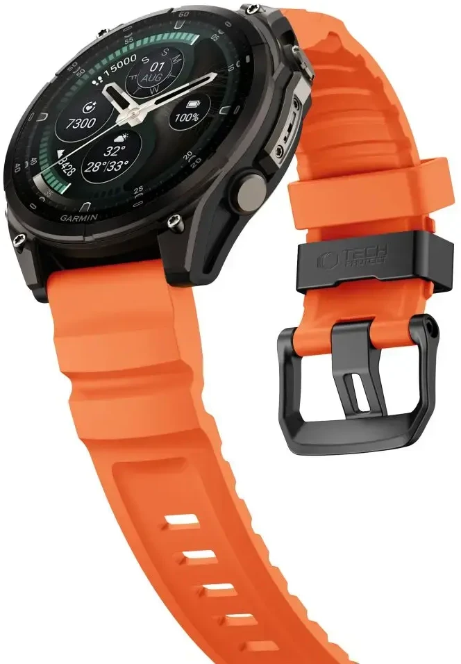 TECH-PROTECT MOTION GARMIN FENIX 5X / 5X PLUS / 6X / 6X PRO / 7X / 8 / 8 PRO / 9 / 9 PRO (47 MM) SIGNAL Oranžinis
