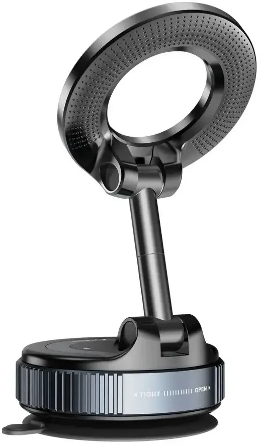Juodas automobilinis magnetinis telefono laikiklis „Tech-Protect N60 Magsafe Wind & Dash”