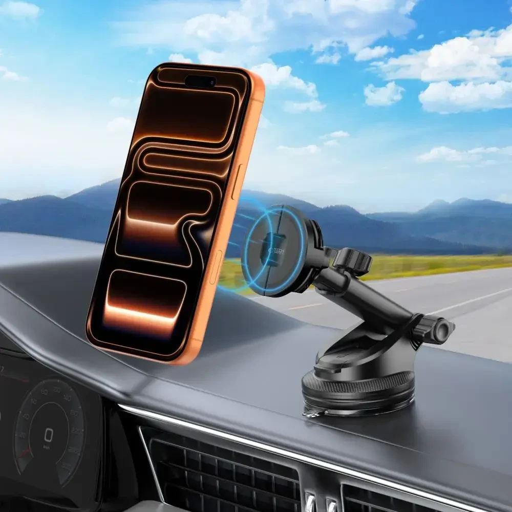 „Tech-Protect N62 MagSafe“ automobilio laikiklis kabinai - Juodas