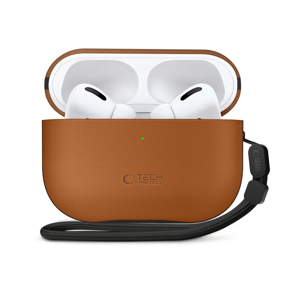 „Tech-Protect NaturalFit“ dėklas, skirtas „AirPods Pro 3“ – rudas