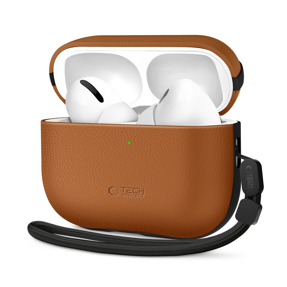 „Tech-Protect NaturalFit“ dėklas, skirtas „AirPods Pro 3“ – rudas