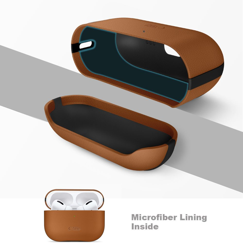 „Tech-Protect NaturalFit“ dėklas, skirtas „AirPods Pro 3“ – rudas