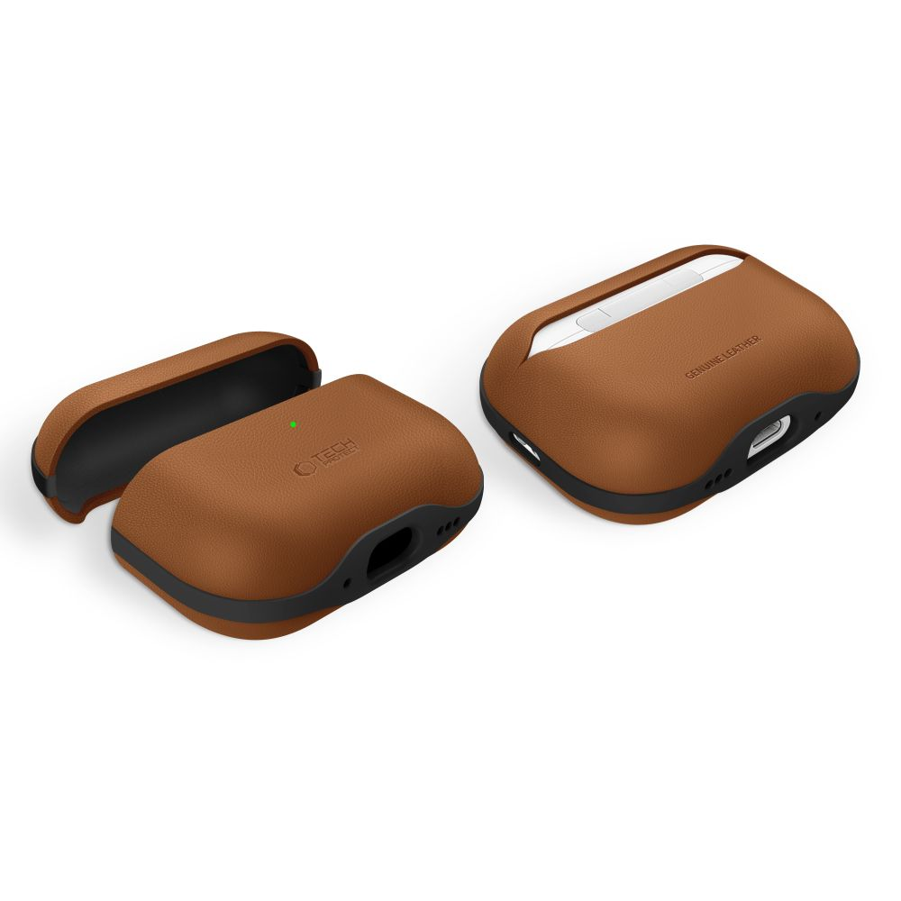 „Tech-Protect NaturalFit“ dėklas, skirtas „AirPods Pro 3“ – rudas