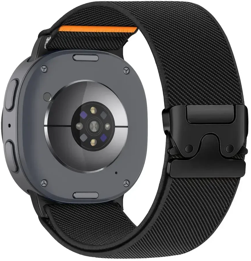 TECH-PROTECT NYLON CLASP SAMSUNG GALAXY WATCH 8 / 9 / CLASSIC (40 / 44 / 46 MM) Juodas