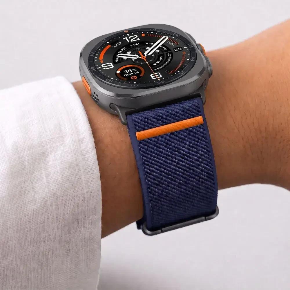 Tech-Protect Nylon Clasp for Samsung Galaxy Watch Ultra 47mm - Navy Mėlyna