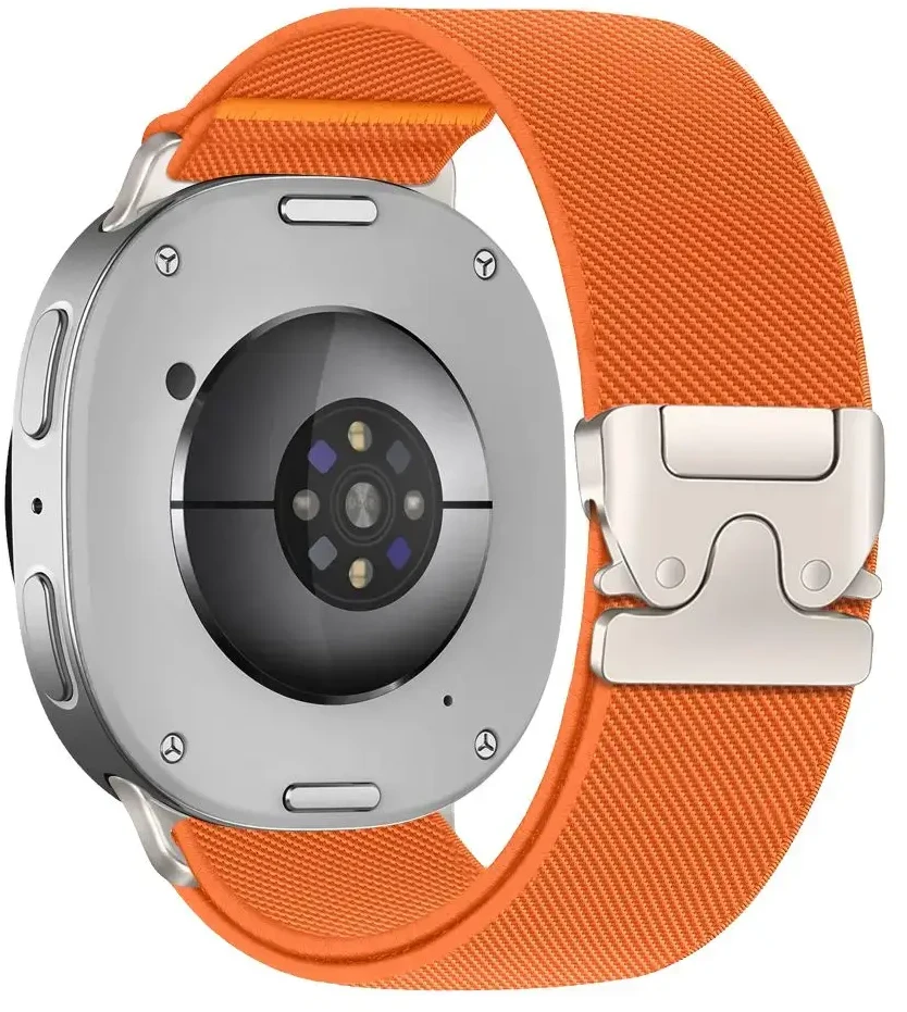Tech-Protect Nylon Clasp Strap for Samsung Galaxy Watch 40/44/46 mm - Oranžinis
