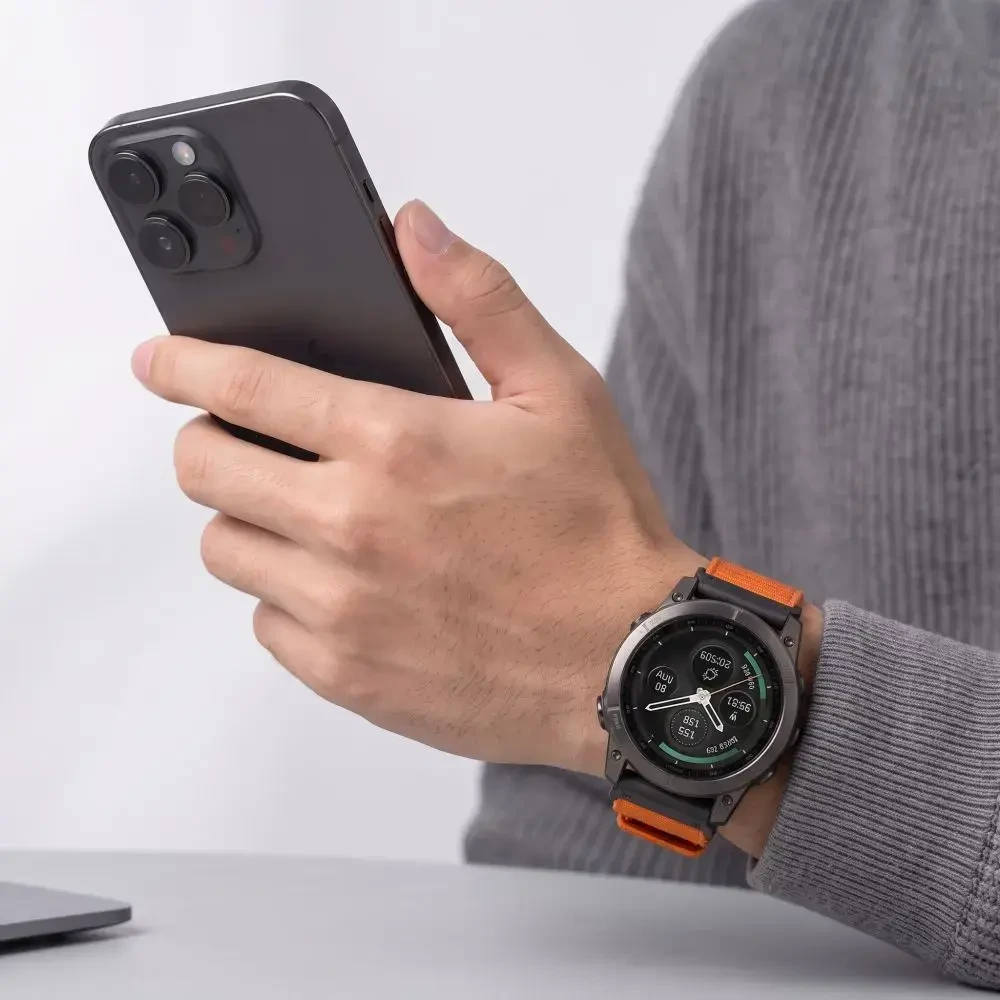 TECH-PROTECT NYLON CLASSIC GARMIN FENIX 5X / 5X PLUS / 6X / 6X PRO / 7X / 8 / 8 PRO / 9 / 9 PRO (47 MM) SIGNAL Oranžinis