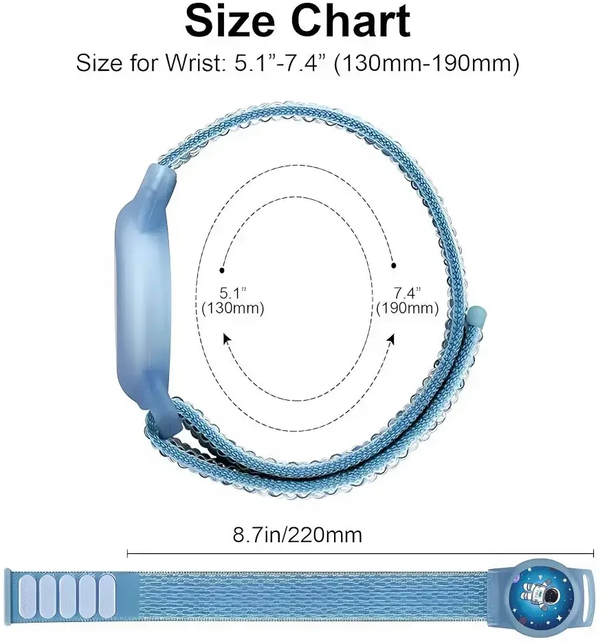 Tech-Protect Nylon apyrankė skirta Apple AirTag 1/2 – rožinės spalvos