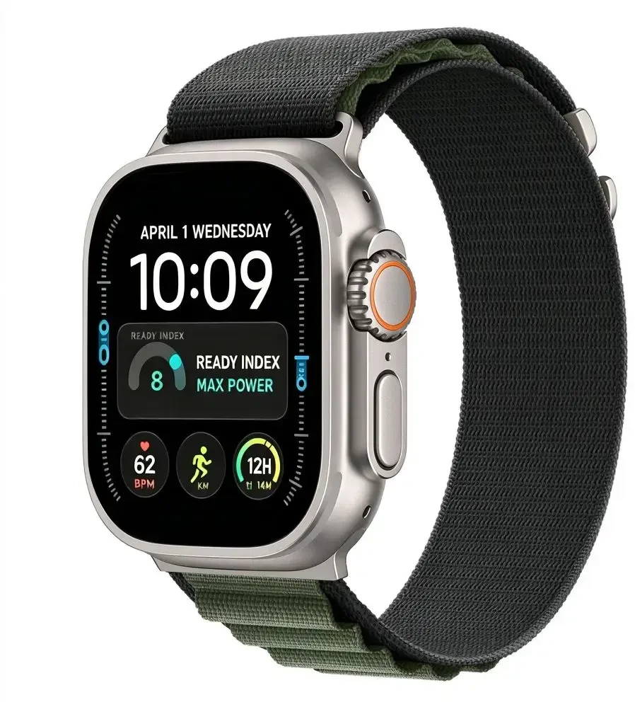 TECH-PROTECT NYLON PRO APPLE WATCH 8 / 9 / 10 / 11 / 12 / SE / ULTRA (44 / 45 / 46 / 49 MM) JUODA / ŽALIA