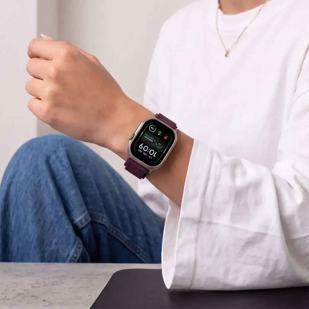 TECH-PROTECT NYLON PRO APPLE WATCH 8 / 9 / 10 / 11 / 12 / SE / ULTRA (44 / 45 / 46 / 49 MM) tamsiai bordinė