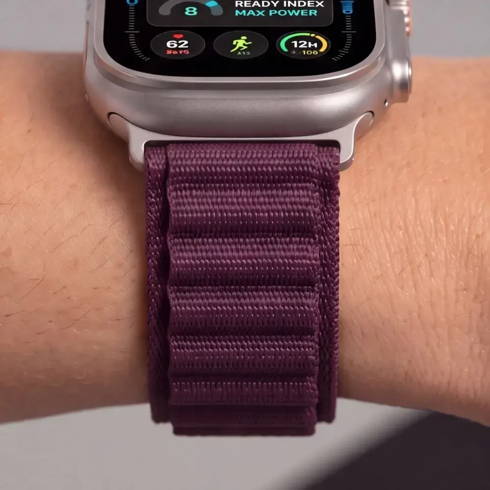 TECH-PROTECT NYLON PRO APPLE WATCH 8 / 9 / 10 / 11 / 12 / SE / ULTRA (44 / 45 / 46 / 49 MM) tamsiai bordinė