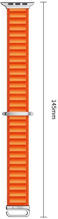 TECH-PROTECT NYLON PRO APPLE WATCH 8 / 9 / 10 / 11 / 12 / SE / ULTRA (44 / 45 / 46 / 49 MM) ORANŽINIS