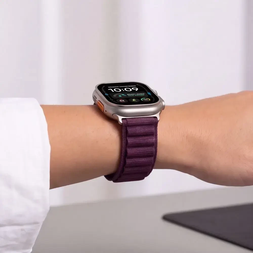 TECH-PROTECT NYLON PRO APPLE WATCH 8 / 9 / 10 / 11 / 12 / SE / ULTRA (44 / 45 / 46 / 49 MM) tamsiai bordinė