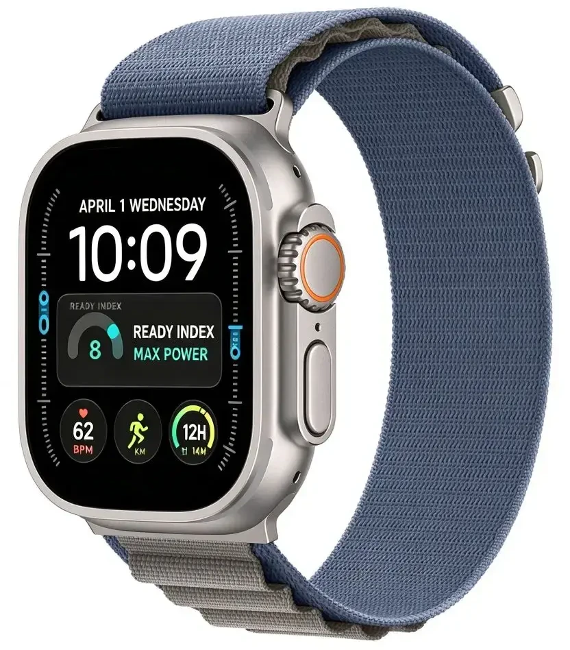 TECH-PROTECT NYLON PRO APPLE WATCH 8 / 9 / 10 / 11 / 12 / SE / ULTRA (44 / 45 / 46 / 49 MM) Tamsiai mėlyna/Pilka