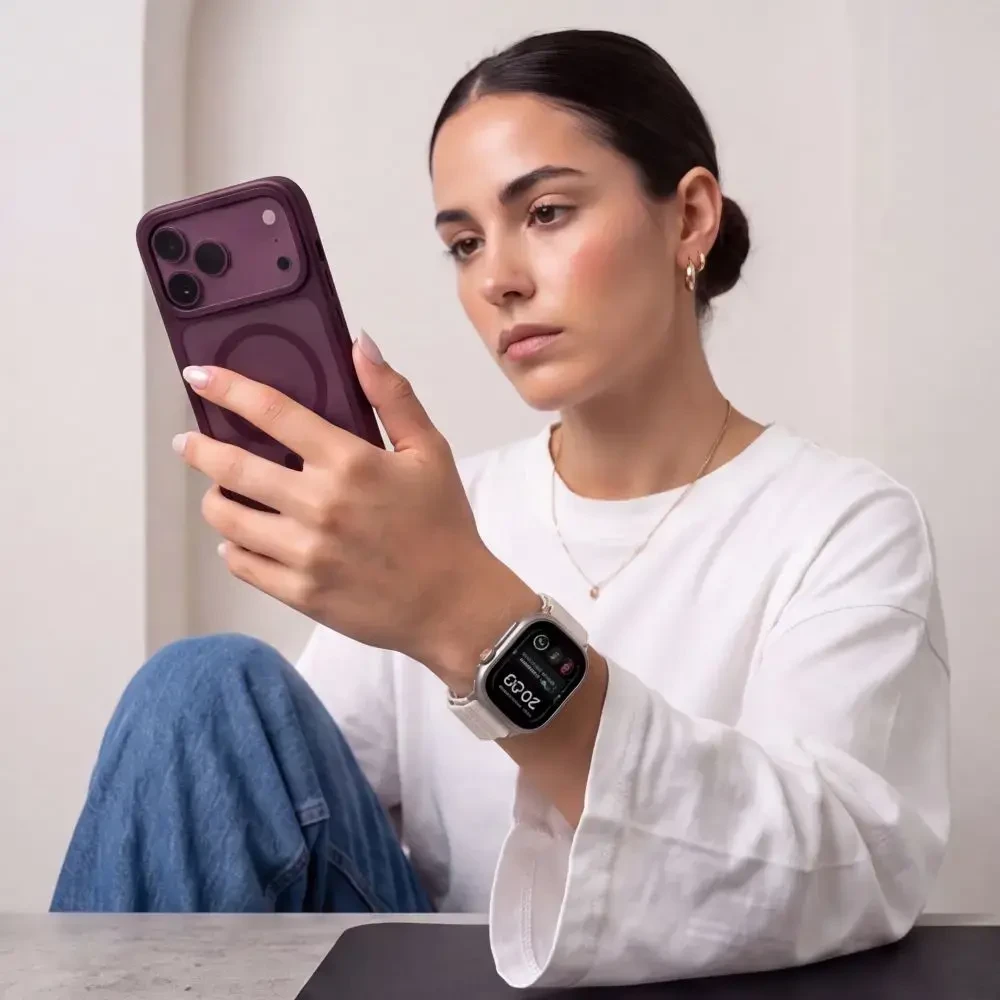 TECH-PROTECT NYLON PRO APPLE WATCH 8 / 9 / 10 / 11 / 12 / SE / ULTRA (44 / 45 / 46 / 49 MM) žvaigždžių šviesos spalvos