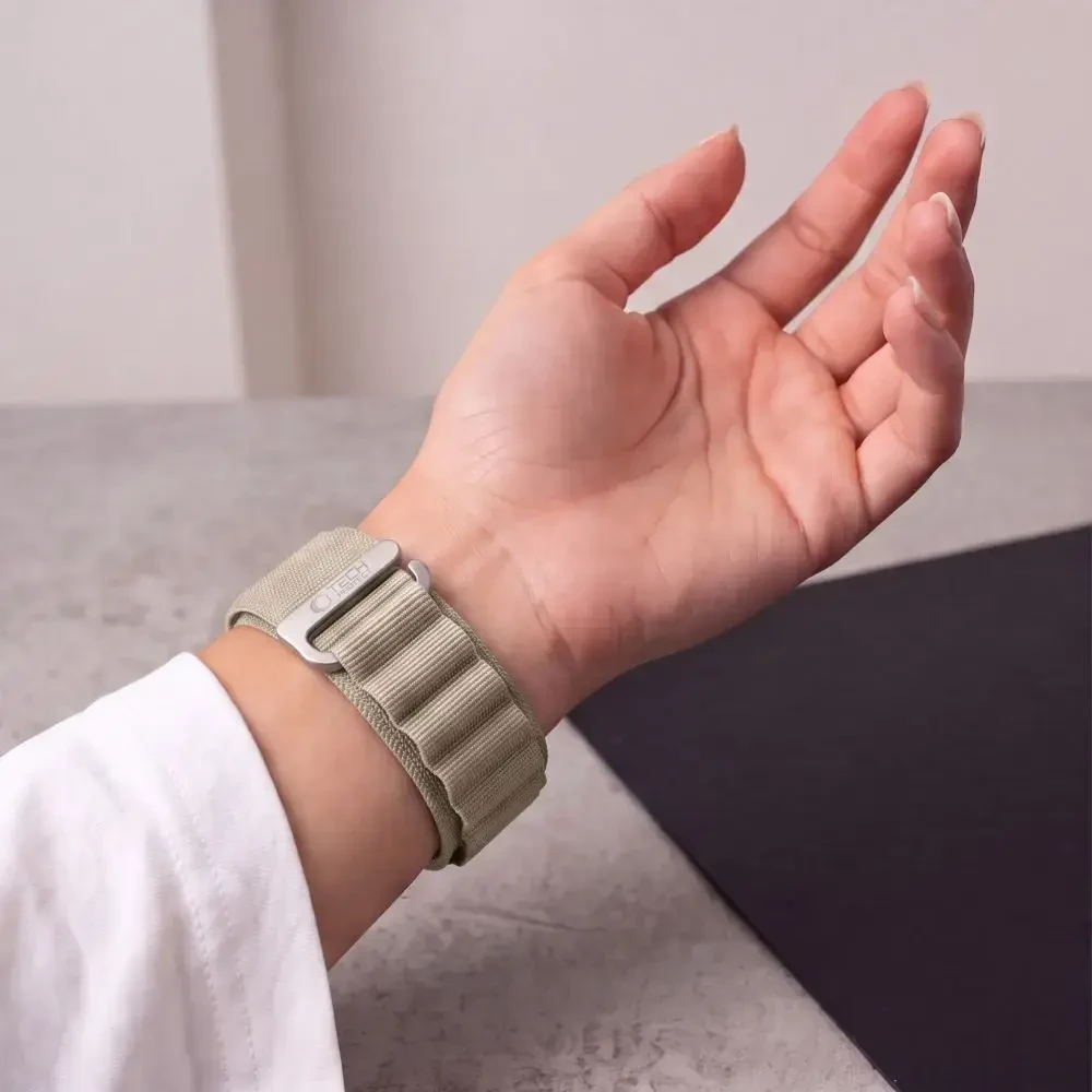 TECH-PROTECT NYLON PRO APPLE WATCH 8 / 9 / 10 / 11 / 12 / SE / ULTRA (44 / 45 / 46 / 49 MM) TITANO/ALYVUOGIŲ