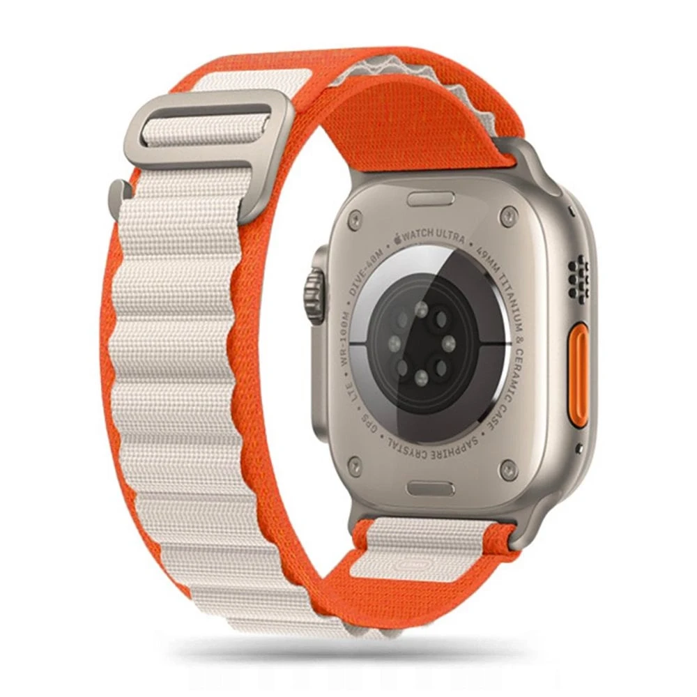 Išmaniojo laikrodžio Apple 4/5/6/7/8/SE/ULTRA dirželis, Oranžinės spalvos, 42/44/45/49mm