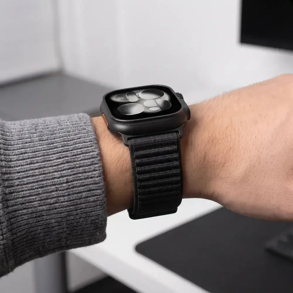 TECH-PROTECT NYLONLOOP APPLE WATCH 8 / 9 / 10 / 11 / 12 / SE (40 / 41 / 42 MM) JUODA