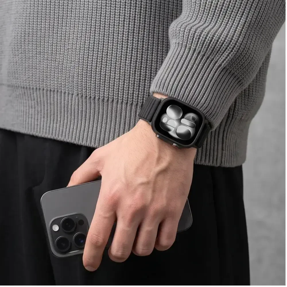 TECH-PROTECT NYLONLOOP APPLE WATCH 8 / 9 / 10 / 11 / 12 / SE (40 / 41 / 42 MM) JUODA