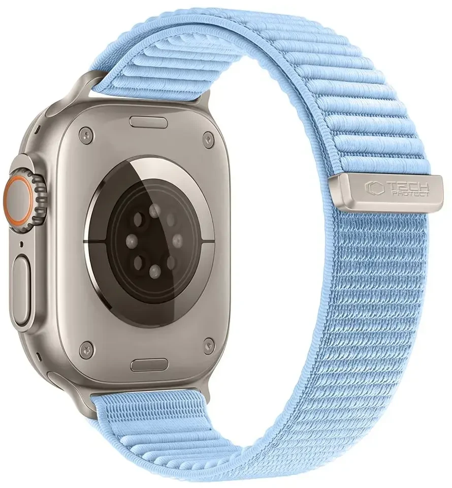 TECH-PROTECT NYLONLOOP APPLE WATCH 8 / 9 / 10 / 11 / 12 / SE / ULTRA (44 / 45 / 46 / 49 MM) ŠVIESIAI MĖLYNA