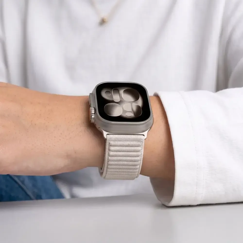 TECH-PROTECT NYLONLOOP APPLE WATCH 8 / 9 / 10 / 11 / 12 / SE (40 / 41 / 42 MM) STARLIGHT