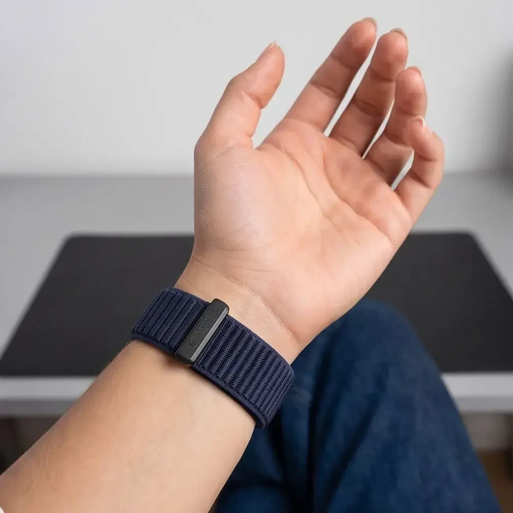 TECH-PROTECT NYLONLOOP APPLE WATCH 8 / 9 / 10 / 11 / 12 / SE / ULTRA (44 / 45 / 46 / 49 MM) TAMSIAI MĖLYNA