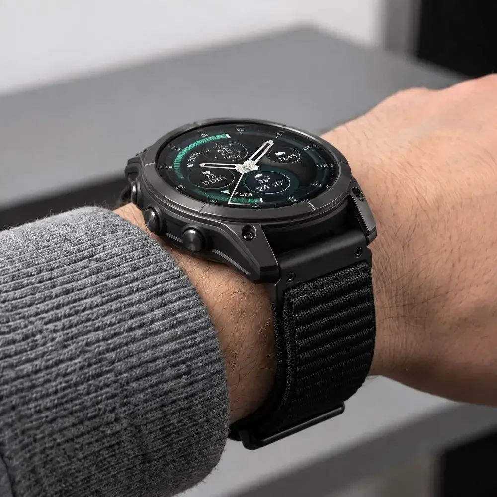 TECH-PROTECT NYLONLOOP GARMIN FENIX 5 / 6 / 6 PRO / 7 / 8 / 8 PRO / 9 / 9 PRO (47 MM) JUODA